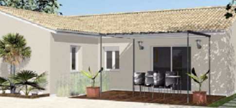 Exemple de maison que nous construisons avec véranda - entreprise de construction Saint-Etienne